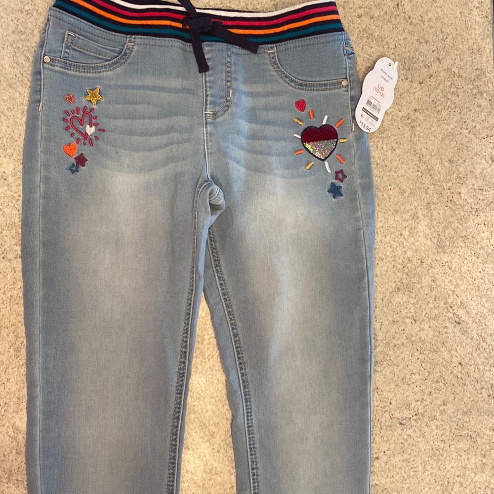 NWT. Wonder Nation jeggings. Size Large (10/12).
